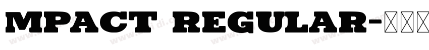 mpact Regular字体转换